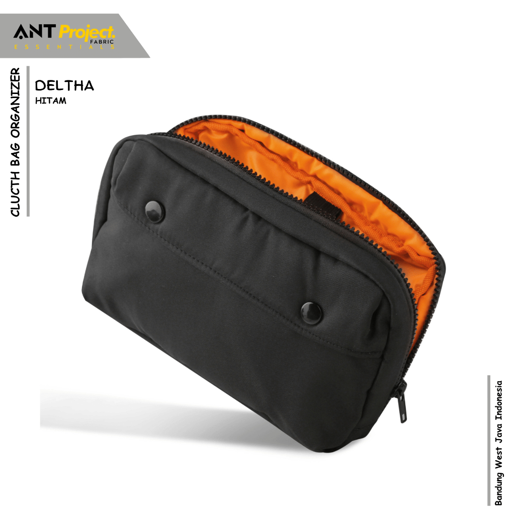 ANT PROJECT - ที่จัดระเบียบกระเป๋าถือแบบ Unisex - Deltha - สีดํา