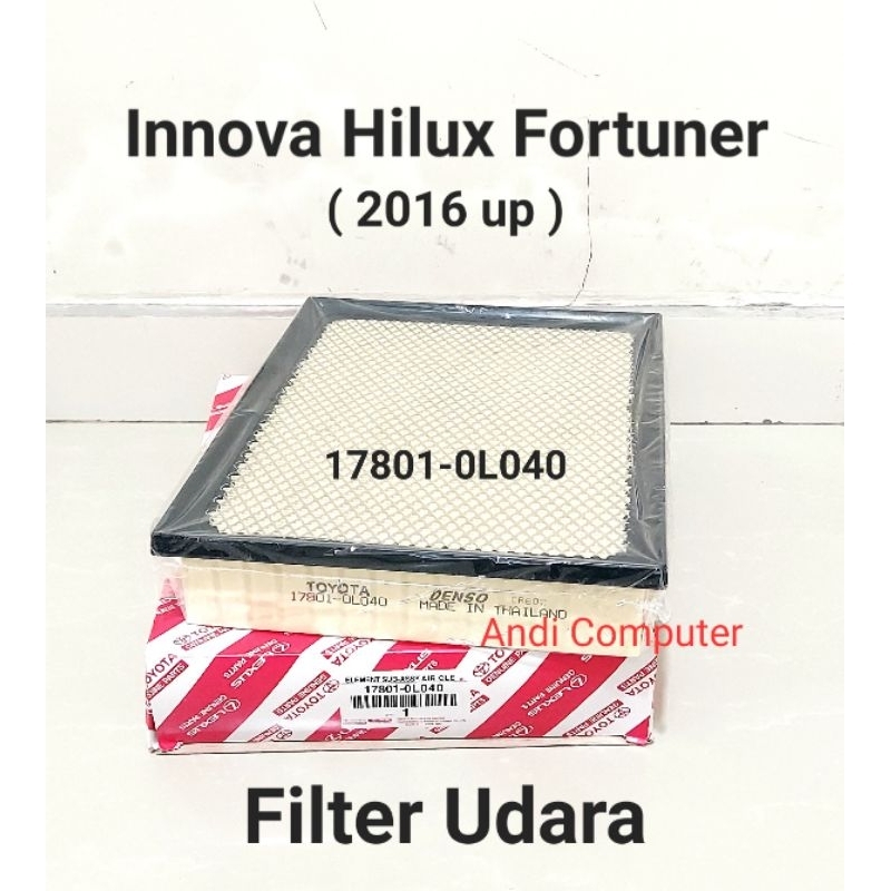 นําเข้า Innova Reborn Hilux Fortuner กรองอากาศ 17801-0L040