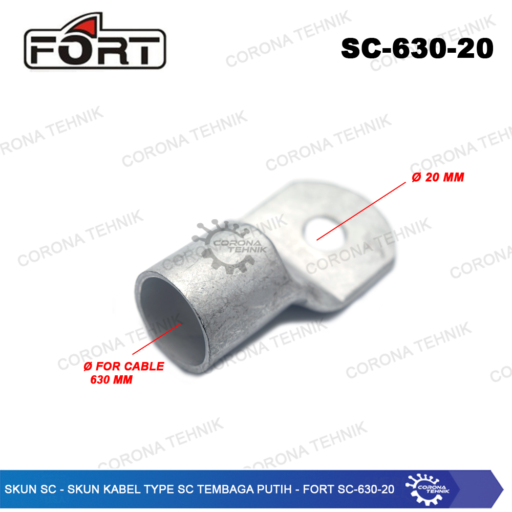 FORT For Cable 630 mm SC-630 - Skun SC - Skun Cable Type SC Copper White
