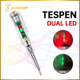 Tespen Dual LED Obeng Tester Listrik With Indicator Test Pen Kabel Listrik