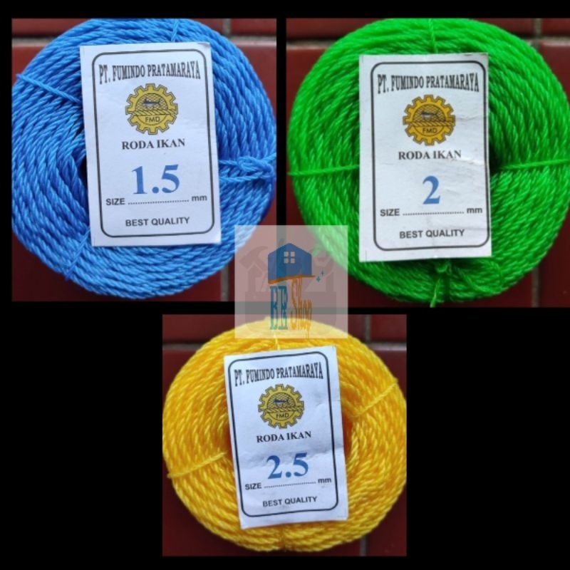 FISH WHEEL ROPE/TAMP ROPE 0.2KG (1.5mm 2mm 2.5mm)