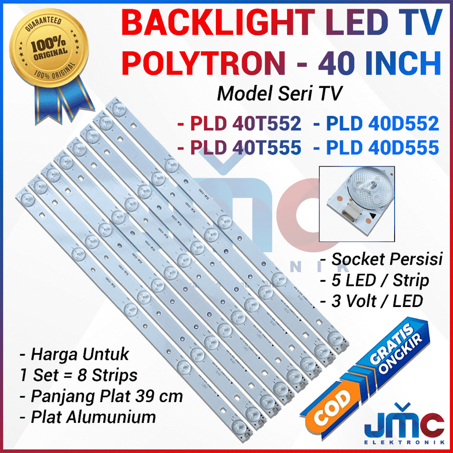 POLYTRON 40 INCH LED TV BACKLIGHT PLD40T552 PLD40D552/40T555 PLD40D555 40T552 40D552 40T555 40D555 B
