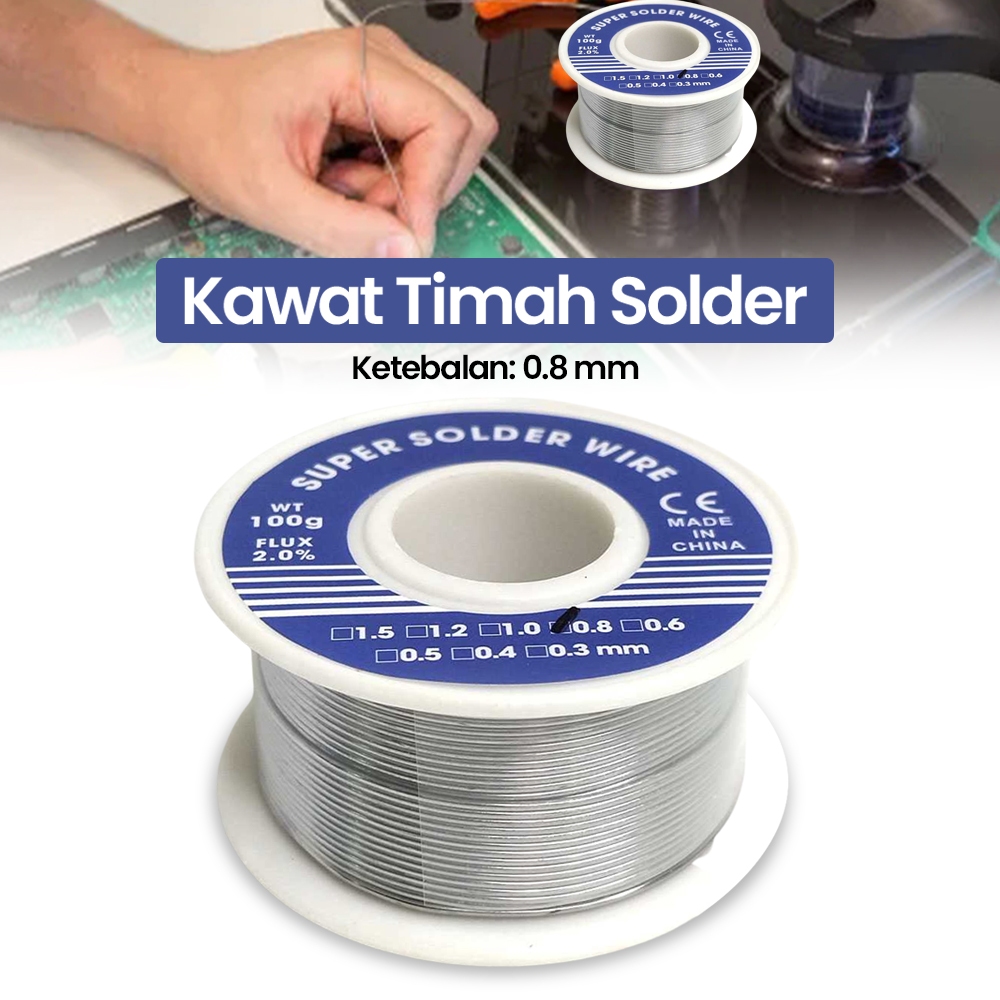 [ เครื่องมือสํานักงาน ] JICLASS Solder Tin Wire 0.8mm 100gr - SWH010