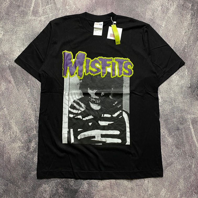 Misfits KAOS LOGO TSHIRT BAJU MISFITS METL BAND KAOS MUSIC BAJU ผู้ชายผู้หญิง WHOLESALE DISTRO