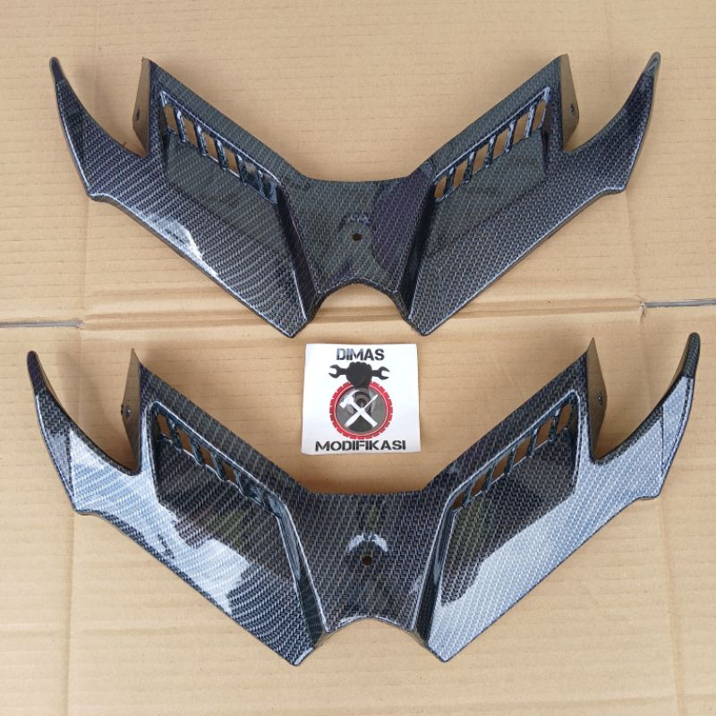 Winglet Carbon Winglet Ninja 250 Fi Winglet R15 V2 Winglet Ninja RR ใหม่ Winglet Ninja 250 คาร์บูเรเ