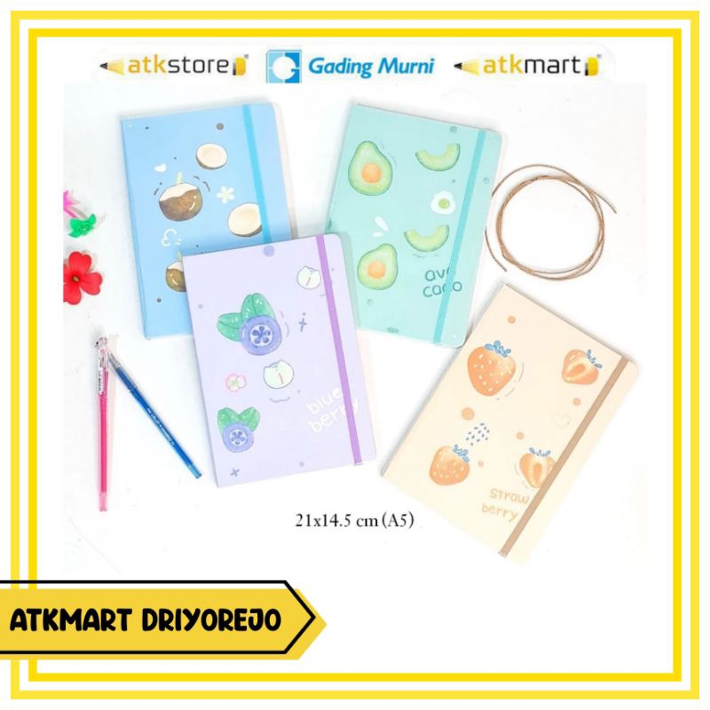 DIARY AA00321-21 A5-80 FRUIT A5 SIZE - NOTEBOOK DIARY NOTEBOOK