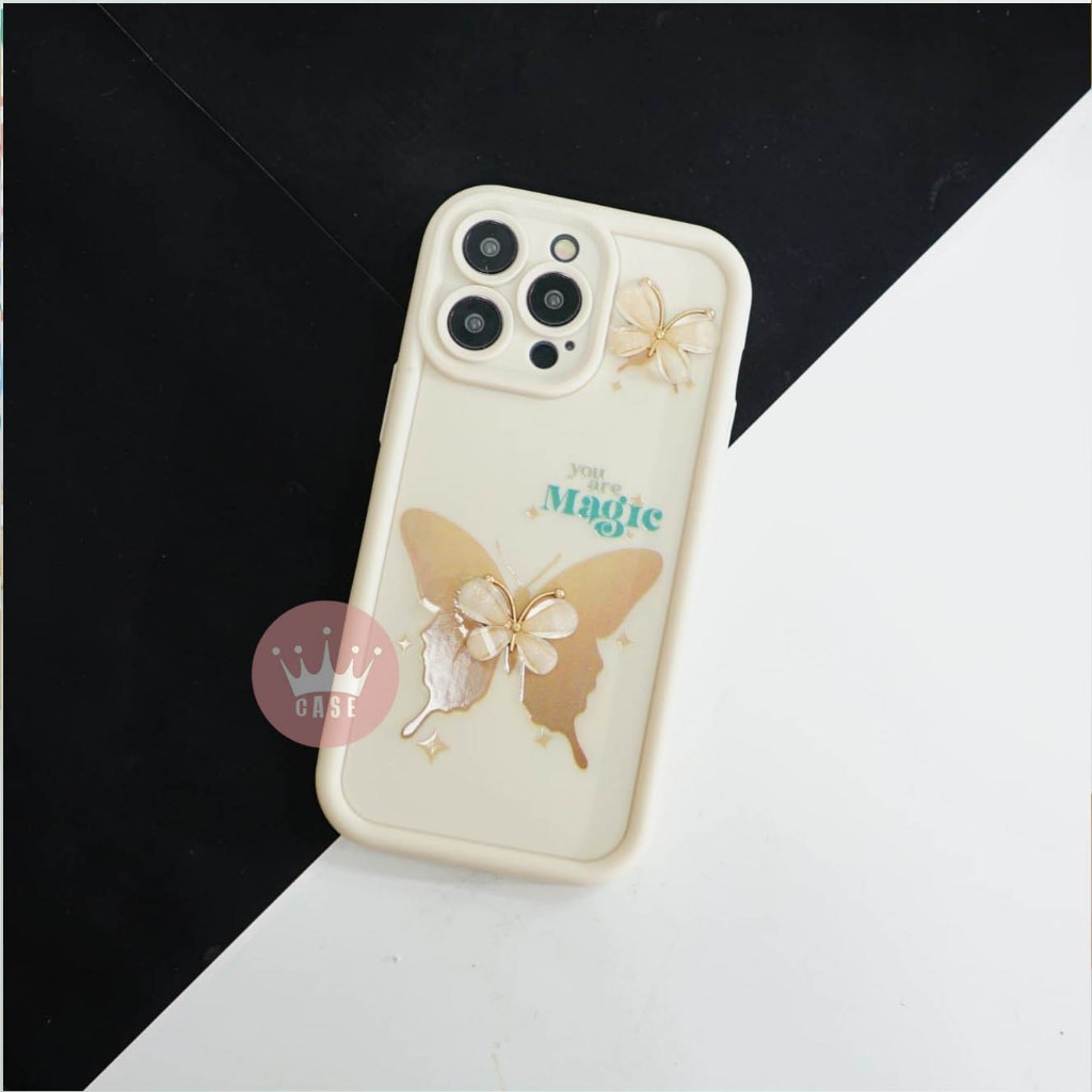 3D ผีเสื้อ Softcase Iphone 6 7/8 6+ 7+/8+ X/XS XR XS MAX 11 11PRO 11PRO MAX 12PRO 12PRO MAX 13 13PRO