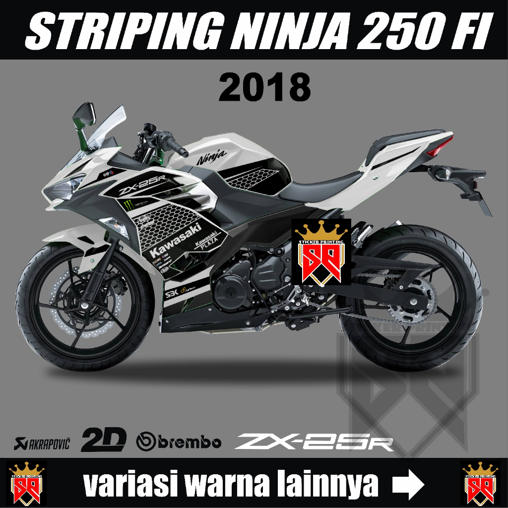 สติกเกอร์ NINJA 250 2018-2020/DECA NEW NINJA FI 250