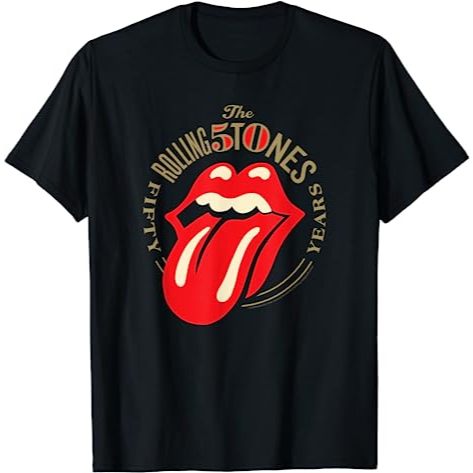 Baju Kaos The Rolling Stones 50 ปีลิ้นเสื้อยืด - The Rolling Stones Kaos - เสื้อยืดผู้ชายและผู้หญิง 