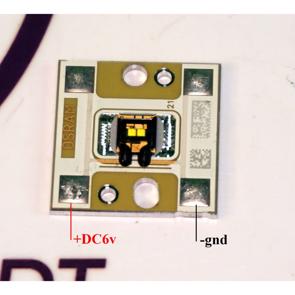 ชิป Led Osram 6v-7v 10w 6500k ไฟหน้าสีขาว LE UW D1W2