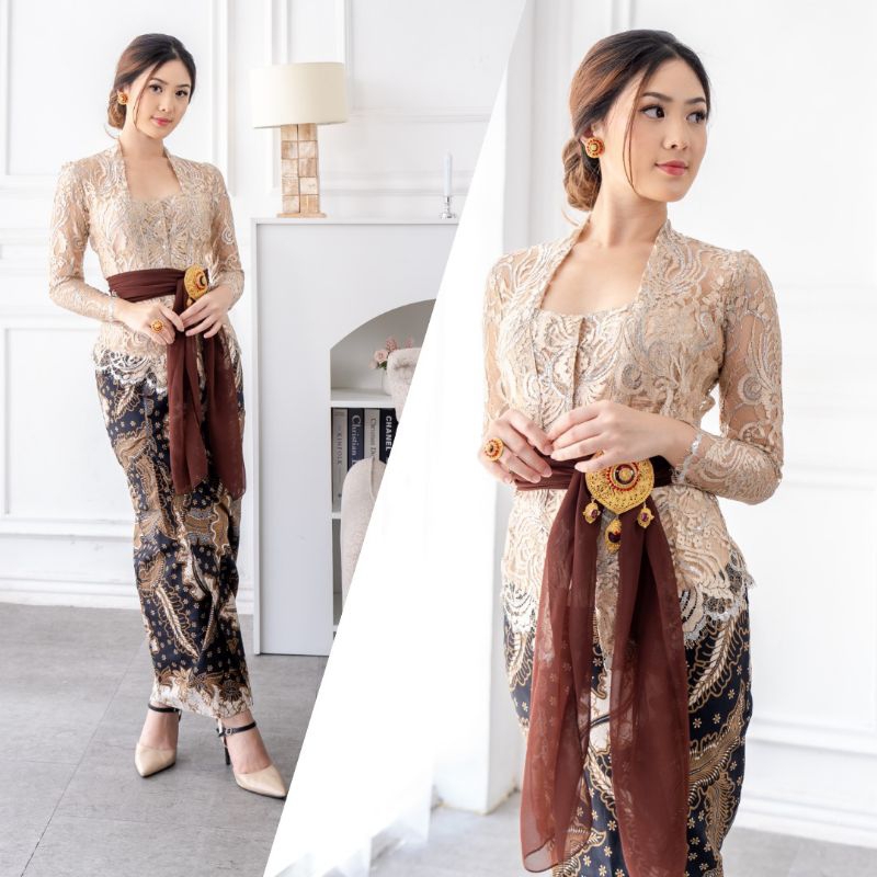 CHITRA SERIES KEBAYA KUTUBARU MODERN SIMPLE BATIK