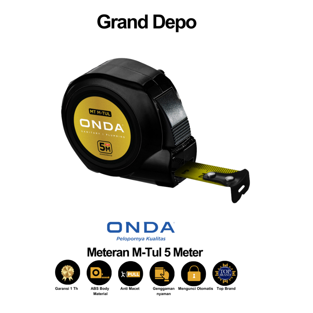 Onda Meteran M-Tul 5 เมตร Onda / Meteran Onda