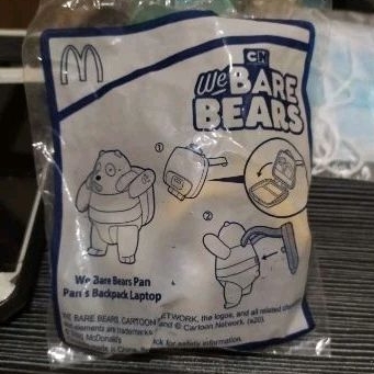 กระเป๋าเป้สะพายหลัง กระเป๋าใส่แล็ปท็อป ลาย We Bare Bears Happy Meal MC Donalds