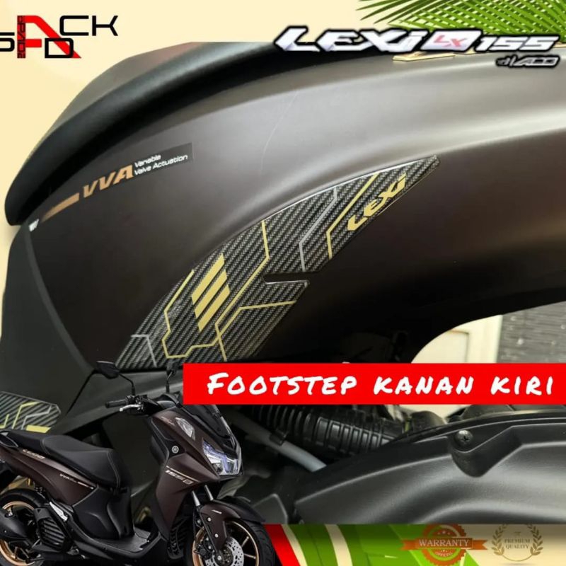 Motopad27 สติกเกอร์ ลายนูน สําหรับติดตกแต่ง Yamaha New lexi 155 Footstep lexi 155