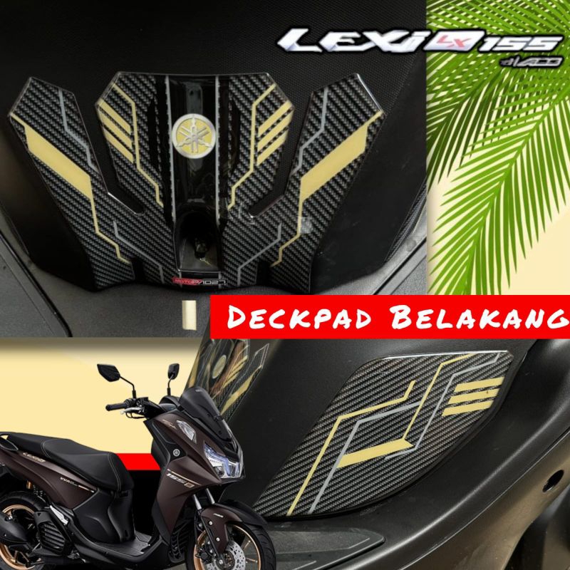 สติกเกอร์ ลายนูน สําหรับติดตกแต่งด้านหลังรถยนต์ Motopad 27 Yamaha lexi LX 155 lexi