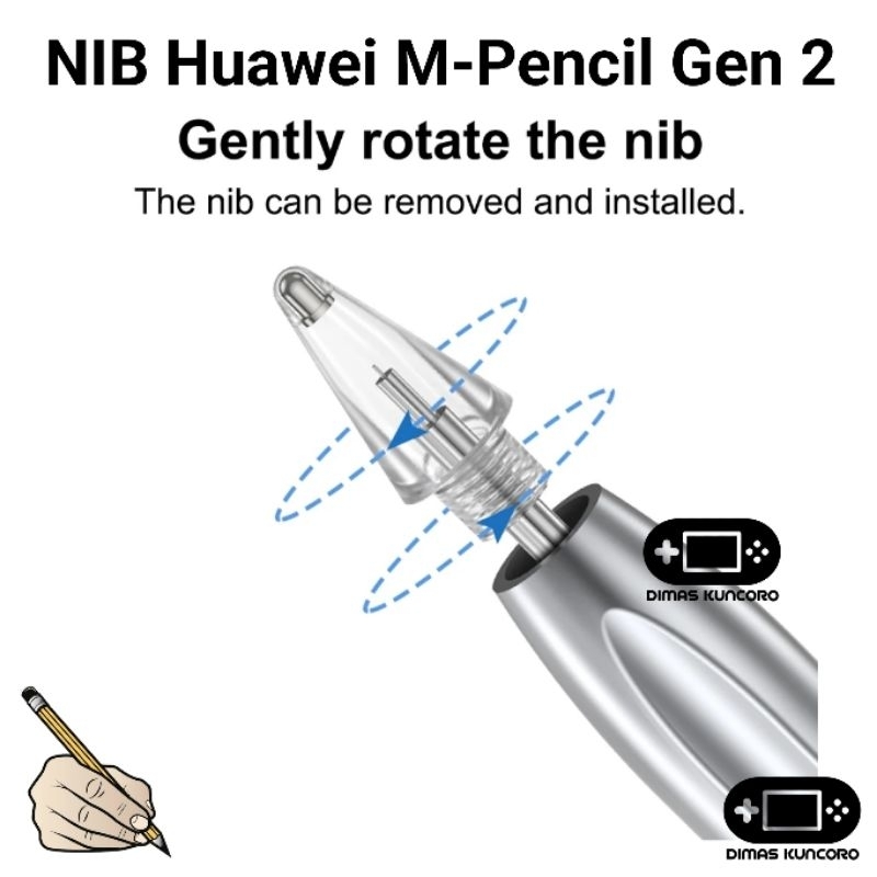 Nib Huawei M-Pencil Gen 2 tip stylus 3 ปลายปากกาอัจฉริยะ nibs Generation 2 3