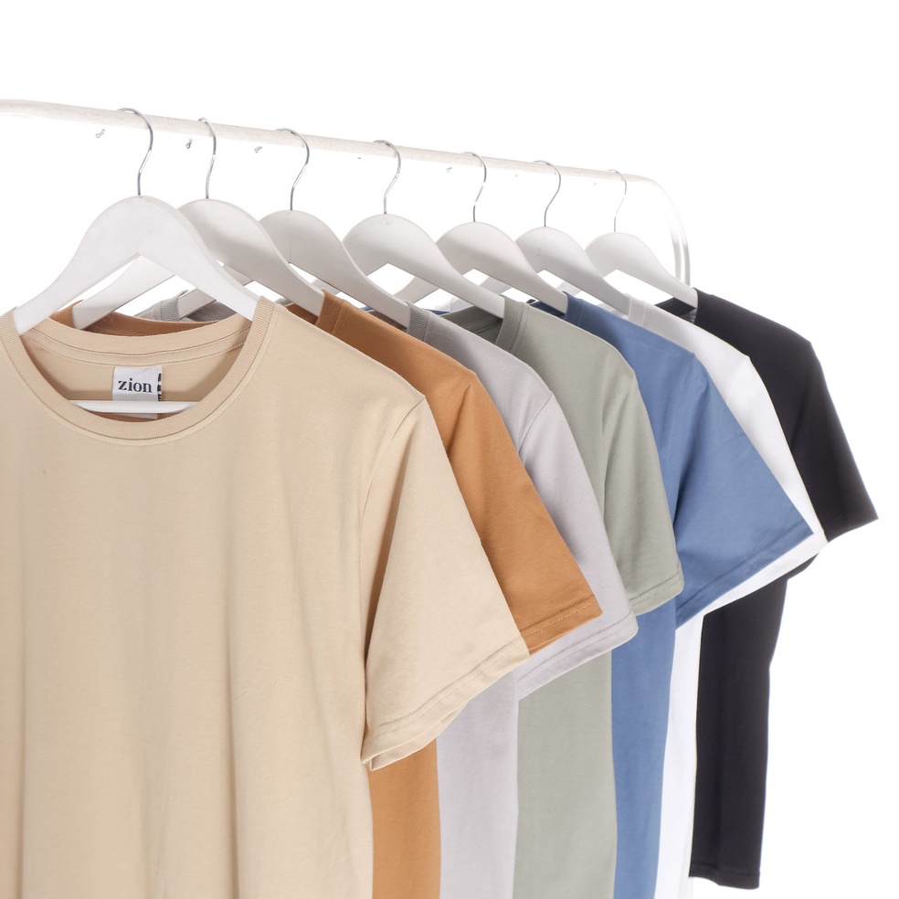 ซื้อที่นี่ ZION Plain T-Shirt 1 Cotton Combed 24s Premium
