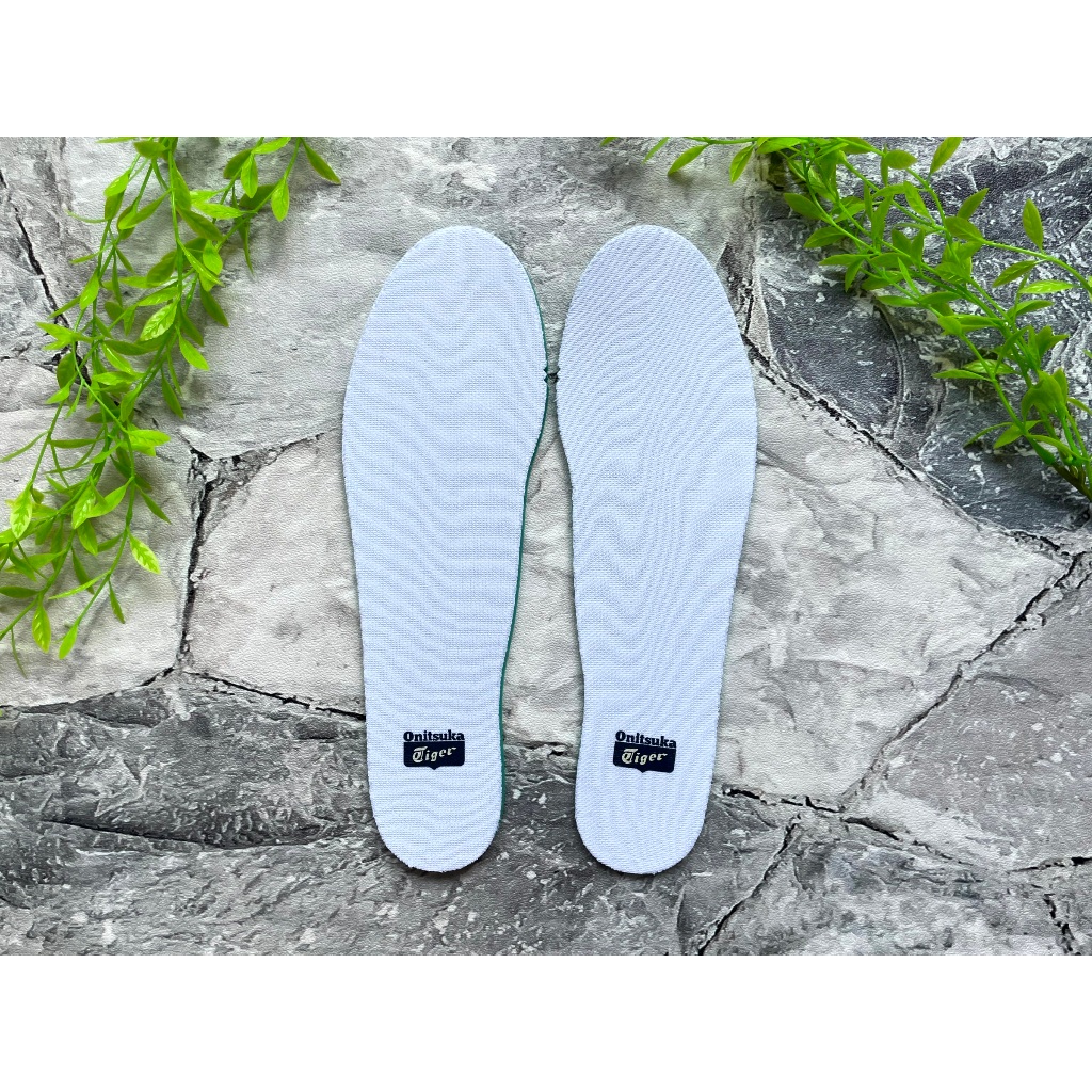 ONITSUKA TIGER ASICS แผ่นรองพื้นรองเท้า สีขาวกรมท่า สําหรับผู้ชาย และผู้หญิง ไซซ์ 38 39 40 40.5 41 42 42.5 43 44 44.5