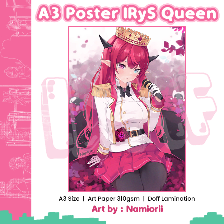 โปสเตอร์ A3 IRyS Queen - Hololive Poster - Namii