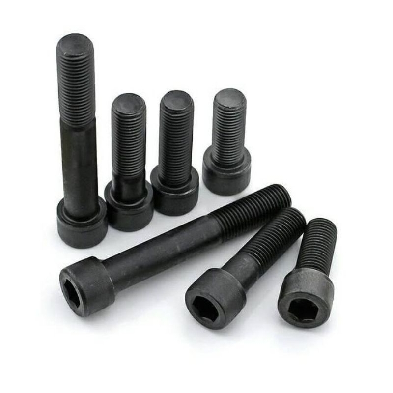 BOLT L M10x45 BLACK L8 M10 x 45 (4.5 CM) Bolt 14 ด้ายหยาบ