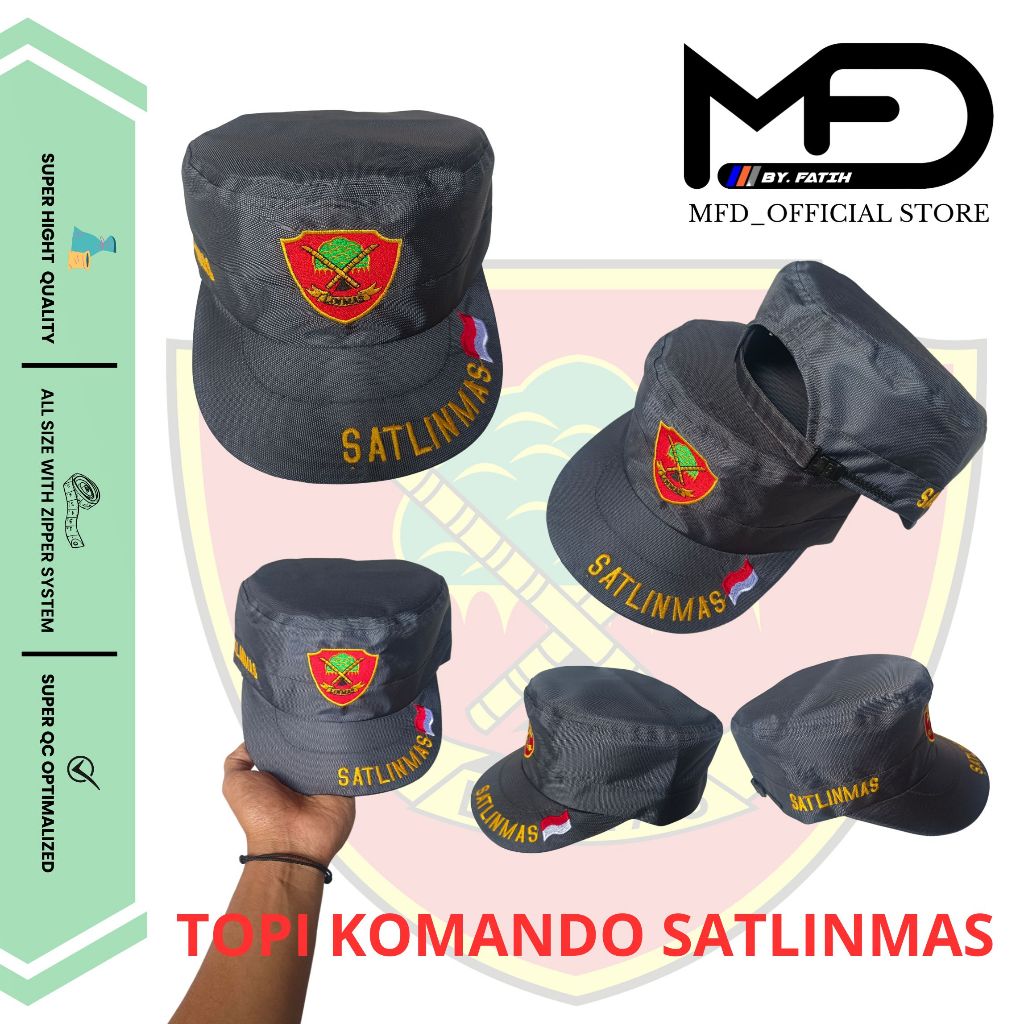 Mfd ล ่ าสุด 2024 หมวกล ่ าสุด SATLINMAS Commando หมวก 2024 สีเทาเข ้ ม SNI