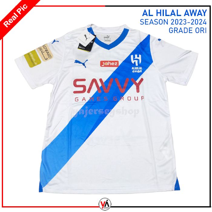 Al Hilal Away Jersey 2023 2024 เกรด Ori Premium Arabic League