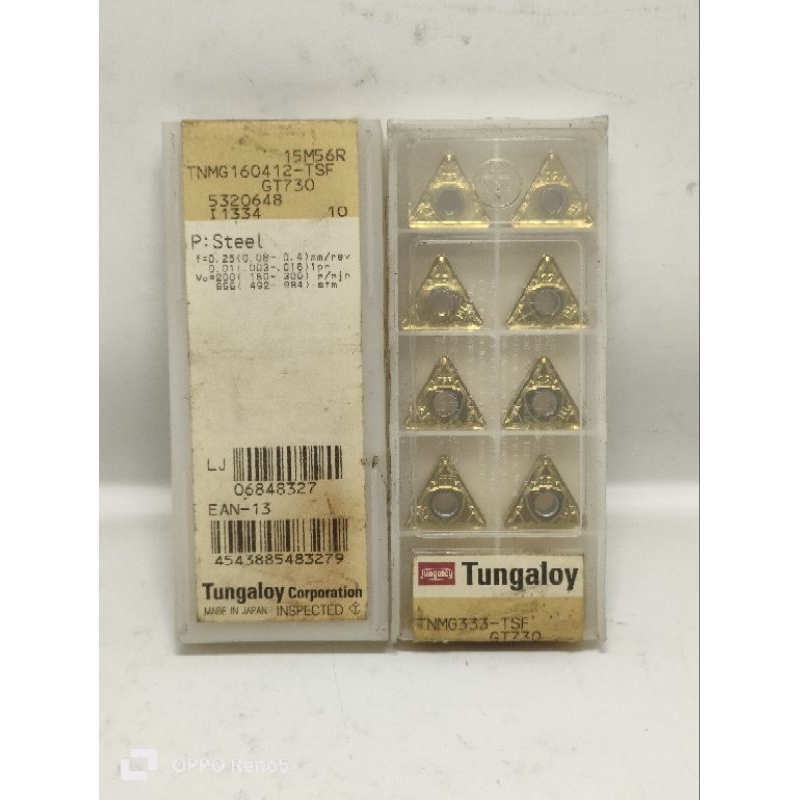 ไม่เป็นไร 160408-TS GT530 / TNMG 160412-TSF GT730 TUNGALOY (ธัญพืช)