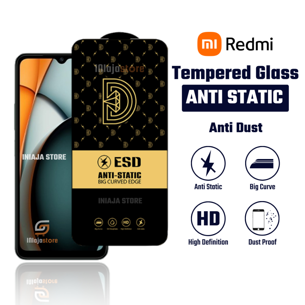 LAYAR กระจกนิรภัย HD Anti Static Redmi A7 Pro A5 A4 5G A3 A3 Pro A2 A1 A1 + 7 7a 6 6a 5a 5 + 4 4 Pri