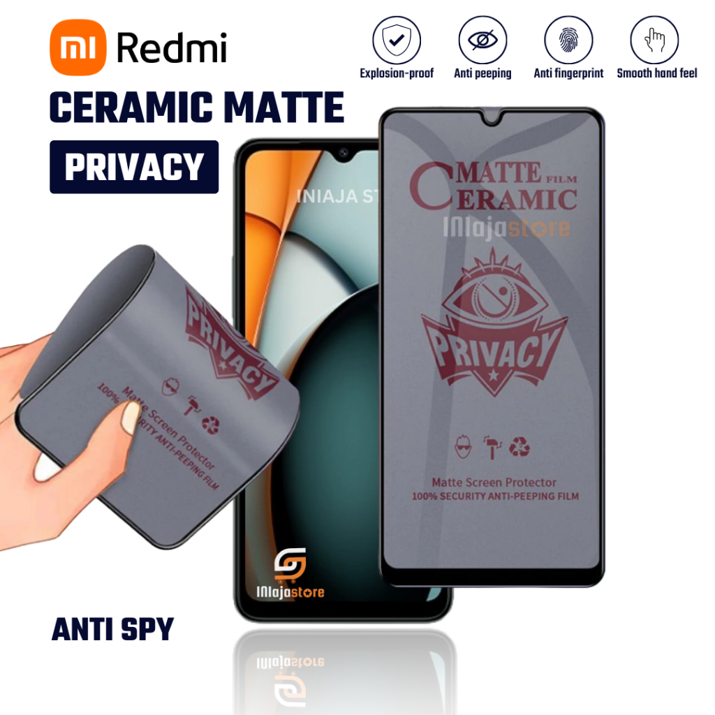 เซรามิค Matte Anti Spy Redmi A7 Pro A5 A4 5G A3 A3 Pro A2 A1 A1 + K20 K20 Pro K30 K30 Pro K30 Pro ซู