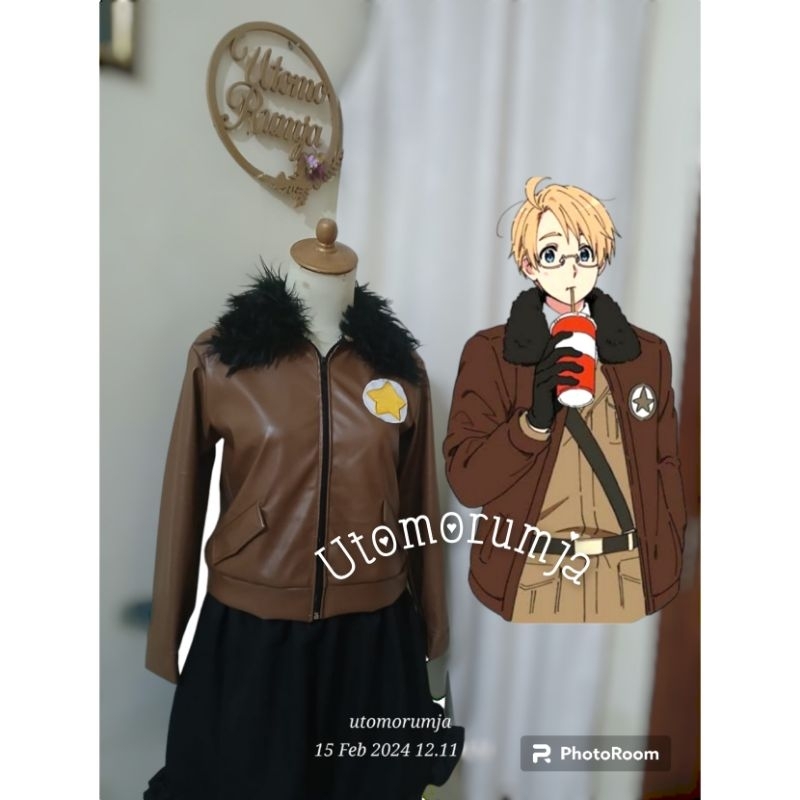 Utomorumja Athemis America Army Hetalia Uniform: Axis Powers/APH Cool Leather ชุดคอสเพลย์