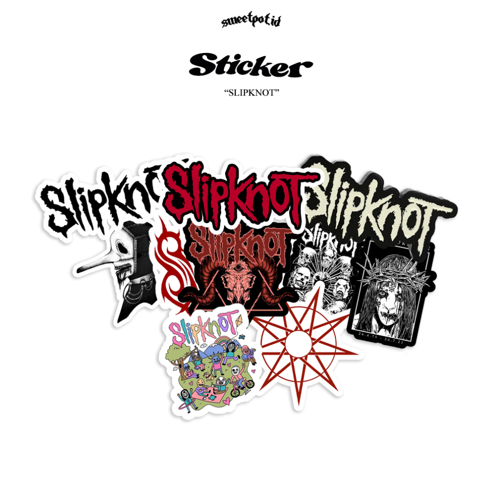 SLIPKNOT EDITION STICKER / PUNK STICKER / PUNK / HARDCORE / GRAIN STICKER / METAL STICKER / POP STIC