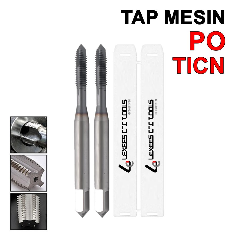 MESIN เครื่องแตะ M4 X 0.7 HSS LEXEES เครื่องแตะ M4X0.7 ตรง PO TICN-C