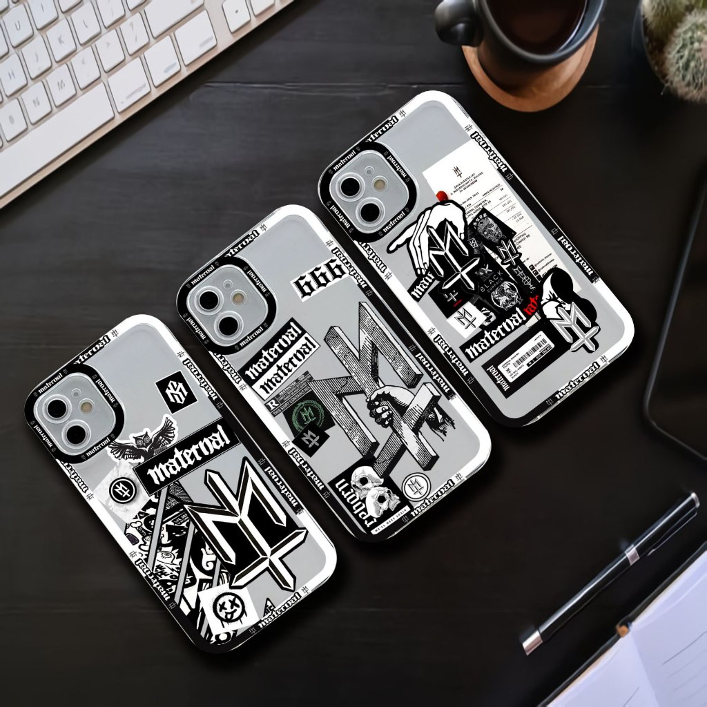 CASING CLEAR CASE MATERNAL 2 ชุดสําหรับประเภท HP IPHONE X IP XR IP XS IP XS MAX IP 11 IP 11 PRO IP 1