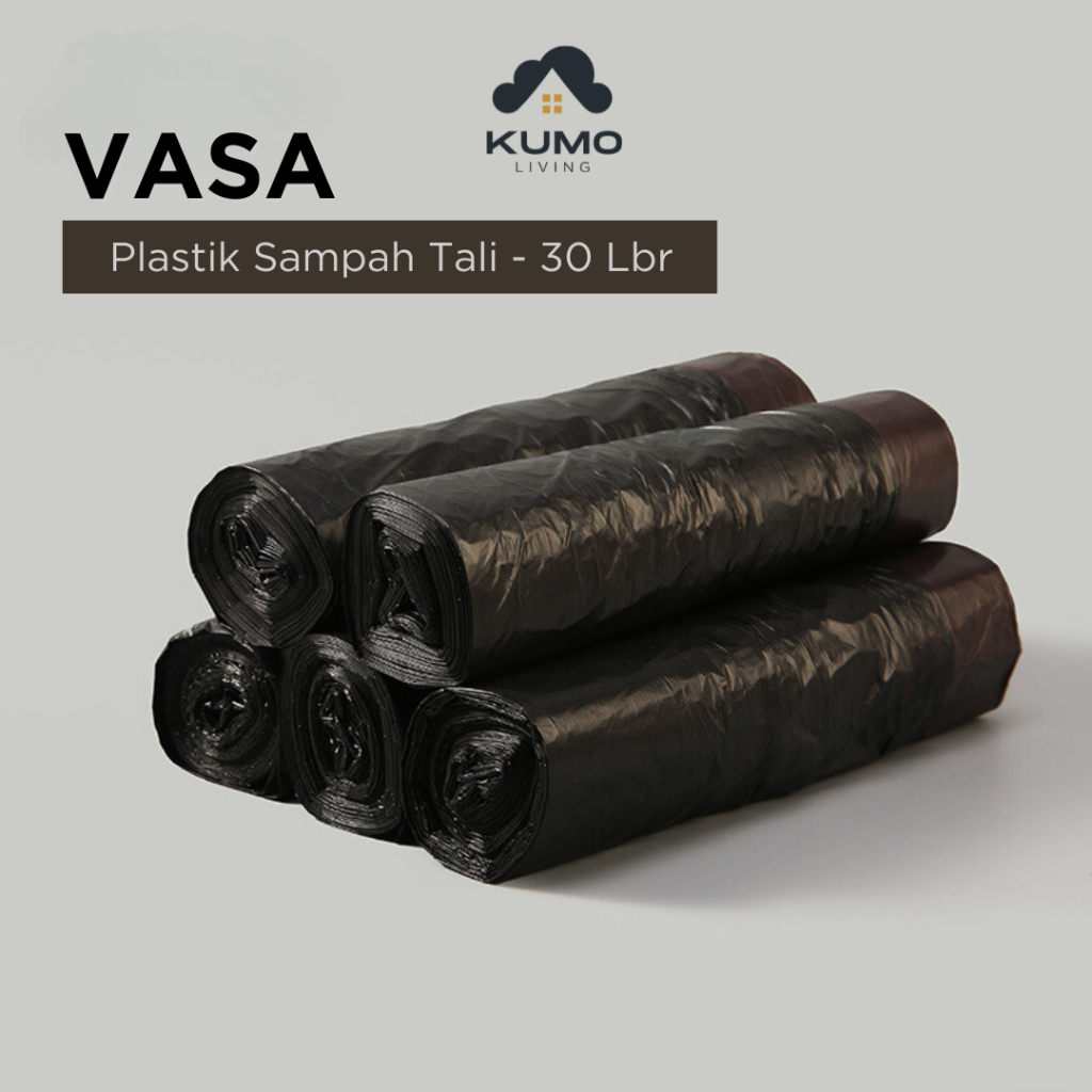Kumo Living Vasa ถุงขยะพลาสติก เชือกขนาดกลาง 30 ชิ้น