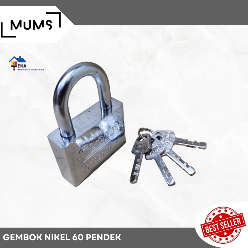Rrt White Nickel Padlock 60 Short (คอสั้น) Eka