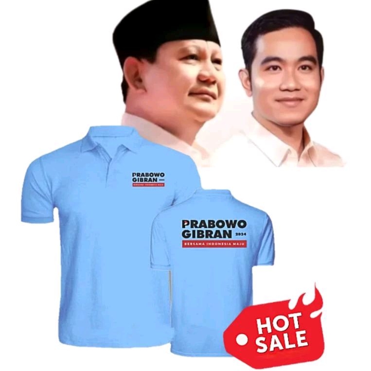 พร้อมส่ง GOJEK GRAB เสื้อยืดโปโล แขนสั้น ลาย Prabowo Sogan Oke Gas No.2 2024