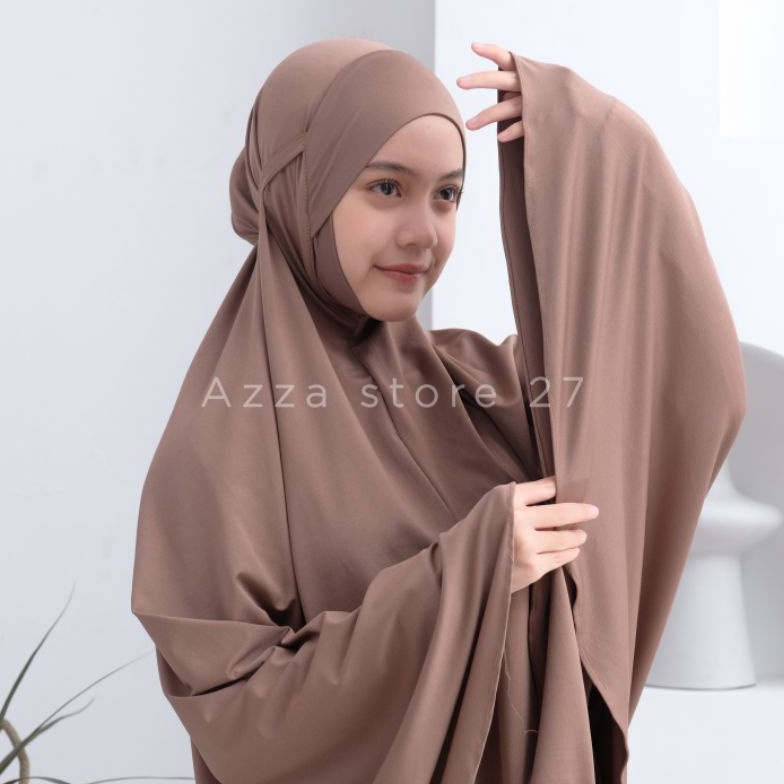 Art U98H Azza Store27 Moslem Child Of Responsibility Khadijah Jersey Premium Syari Malaysia Cover Chin Plain Age 815 ปี