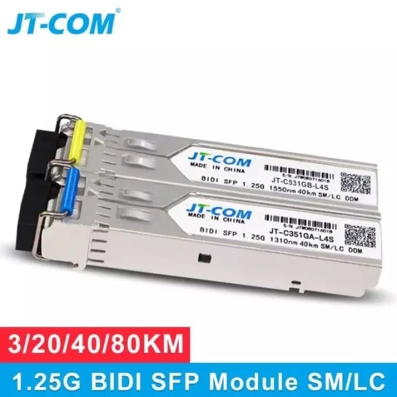 Mikrotik Sfp Transceiver 1G SM SC LC Gigabit Single Mode ไฟเบอร์ออปติกการสื่อสาร gpon/olt ใช้งานร่วม