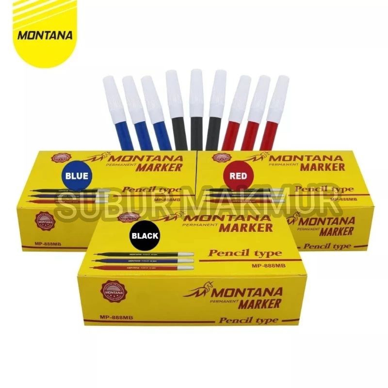 Montana marker MP-888 MB / Small Montana marker / ปากกามาร์กเกอร์ Montana แบบถอดได้