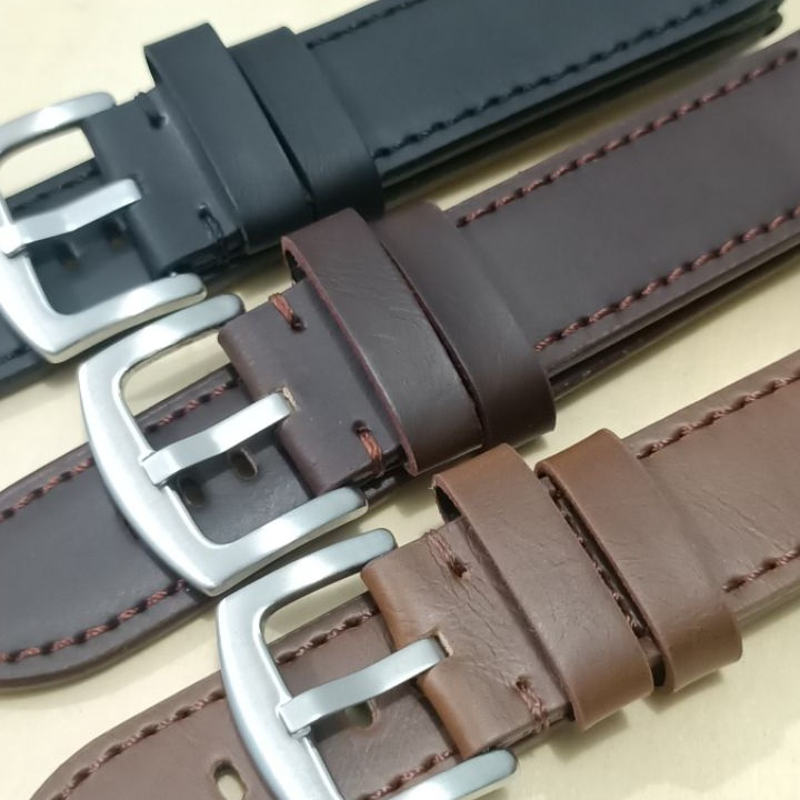 Timely Stay Stylish Leather Watch strap Zamora Watch strap ยืดหยุ ่ นและนุ ่ มขนาด 2mm22mm24mm26mm