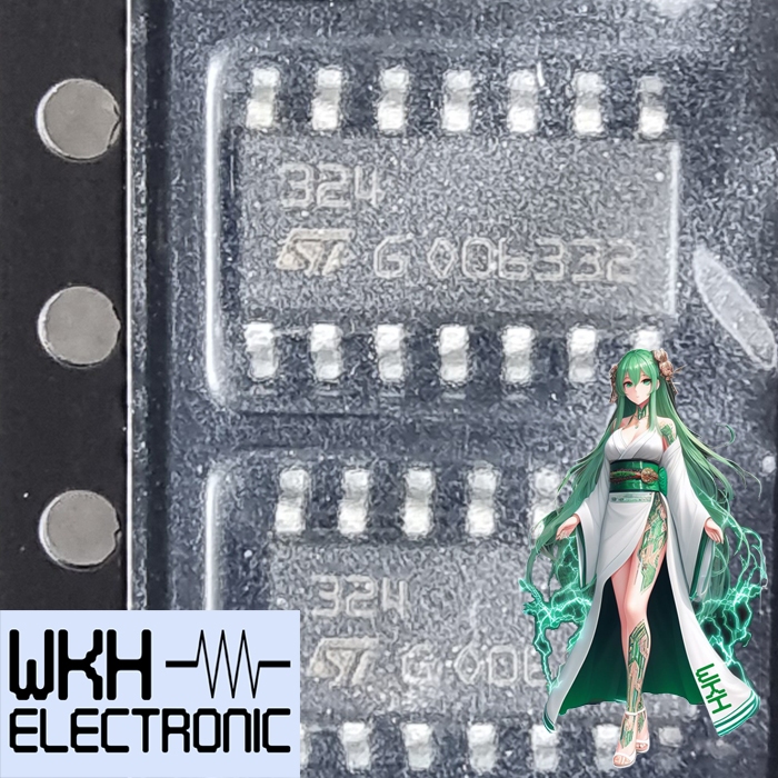 ต้นฉบับ LM324 LM324M LM324DR LM324DT SMD Quad Opamp SOP-14 IC