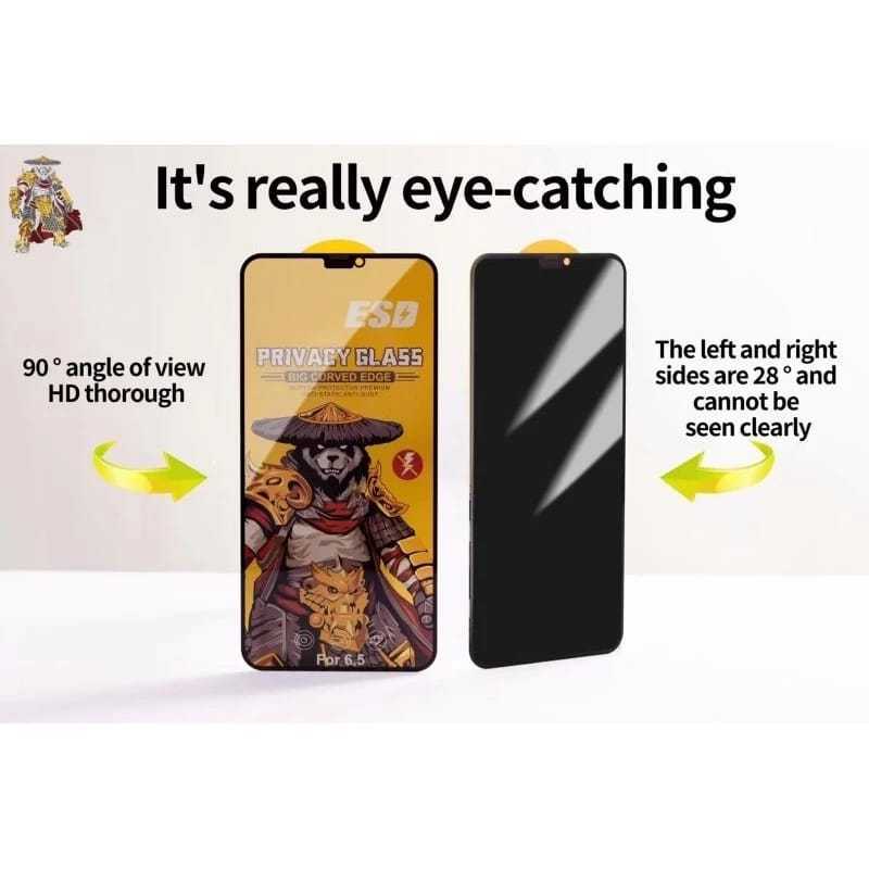 กระจกนิรภัย ESD Privacy Spy Premium Vivo iQOO Z10R Z9 Z9X Z7 Z7x 5G V30 Lite V29E V27E V25 5G V25E V