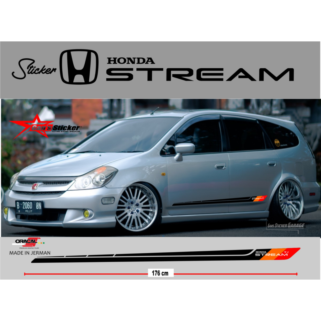 สติ๊กเกอร์ HONDA STREAM อุปกรณ์เสริม HONDA STREAM