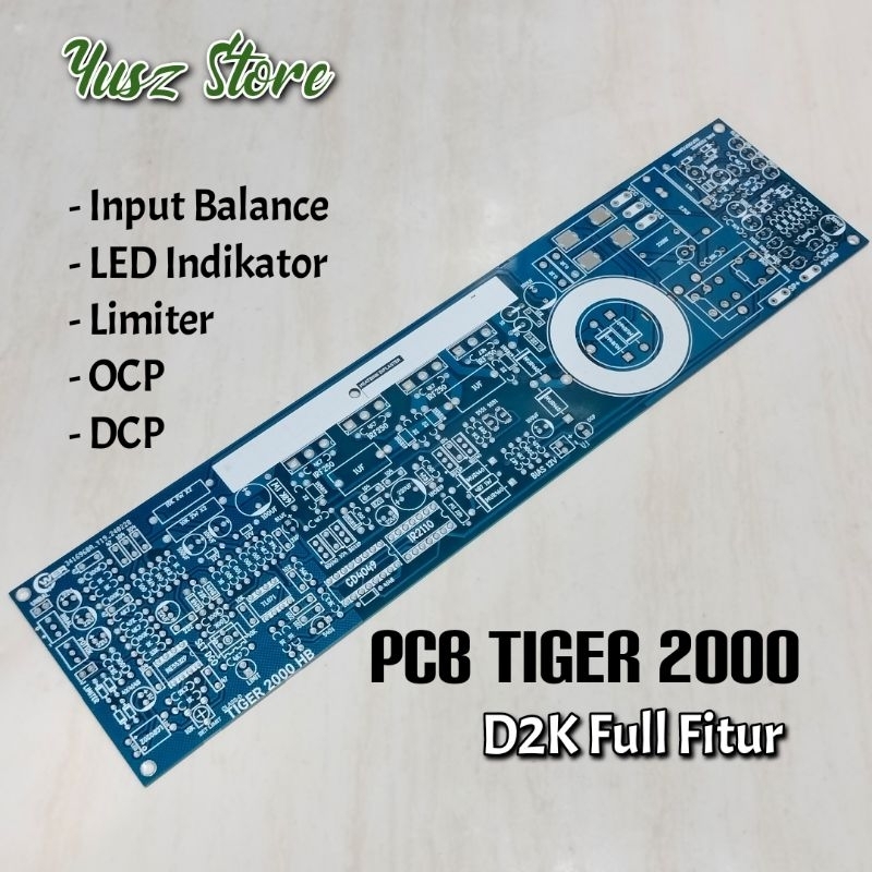 PCB D2K Tiger 2000 HB คุณสมบัติครบถ้วน เพาเวอร์แอมป์ Halfbridge Class D