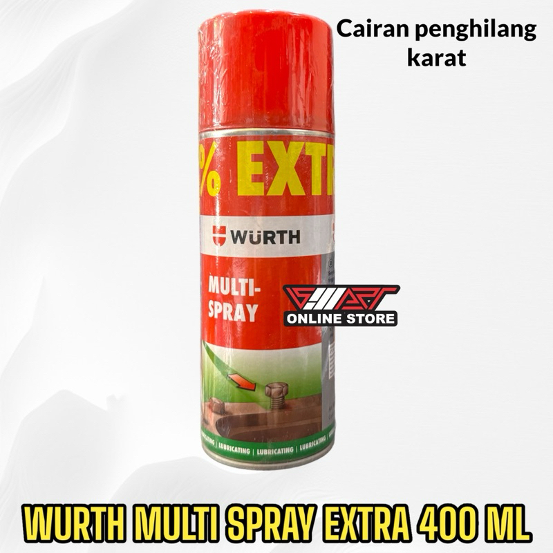 WURTH MULTI SPRAY EXTRA 400 ML RUST REMOVER