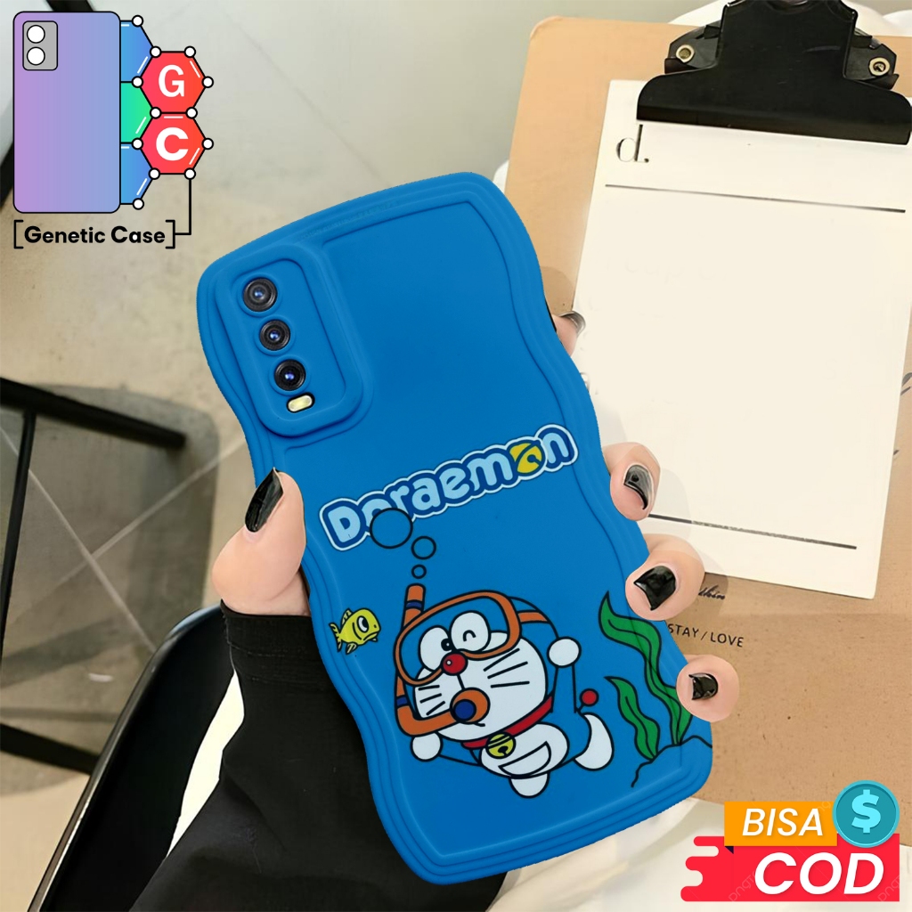 Wavy WAVE SOFTCASE SILICONE SOFT Case CASING WAVE รุ่น CARTOON MOTIF สําหรับ VIVO Y12S / Y20 / Y20S 