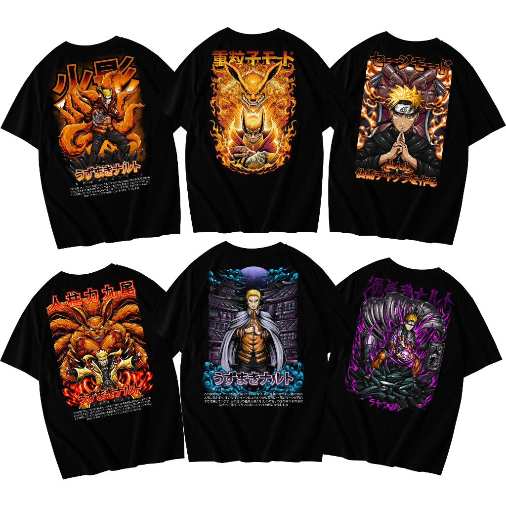 KATUN RAMADHAN PACKAGE Naruto New Series Anime T-Shirt / Distro T-Shirt / Casual Cotton Anime Shirt