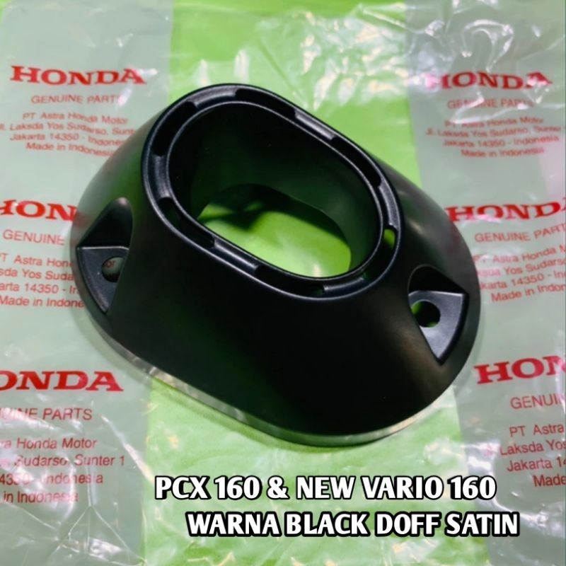 Hitam สีดํา DOFF ฝาครอบปลายท่อไอเสียสําหรับ honda PCX 160 ใหม่ VARIO 160