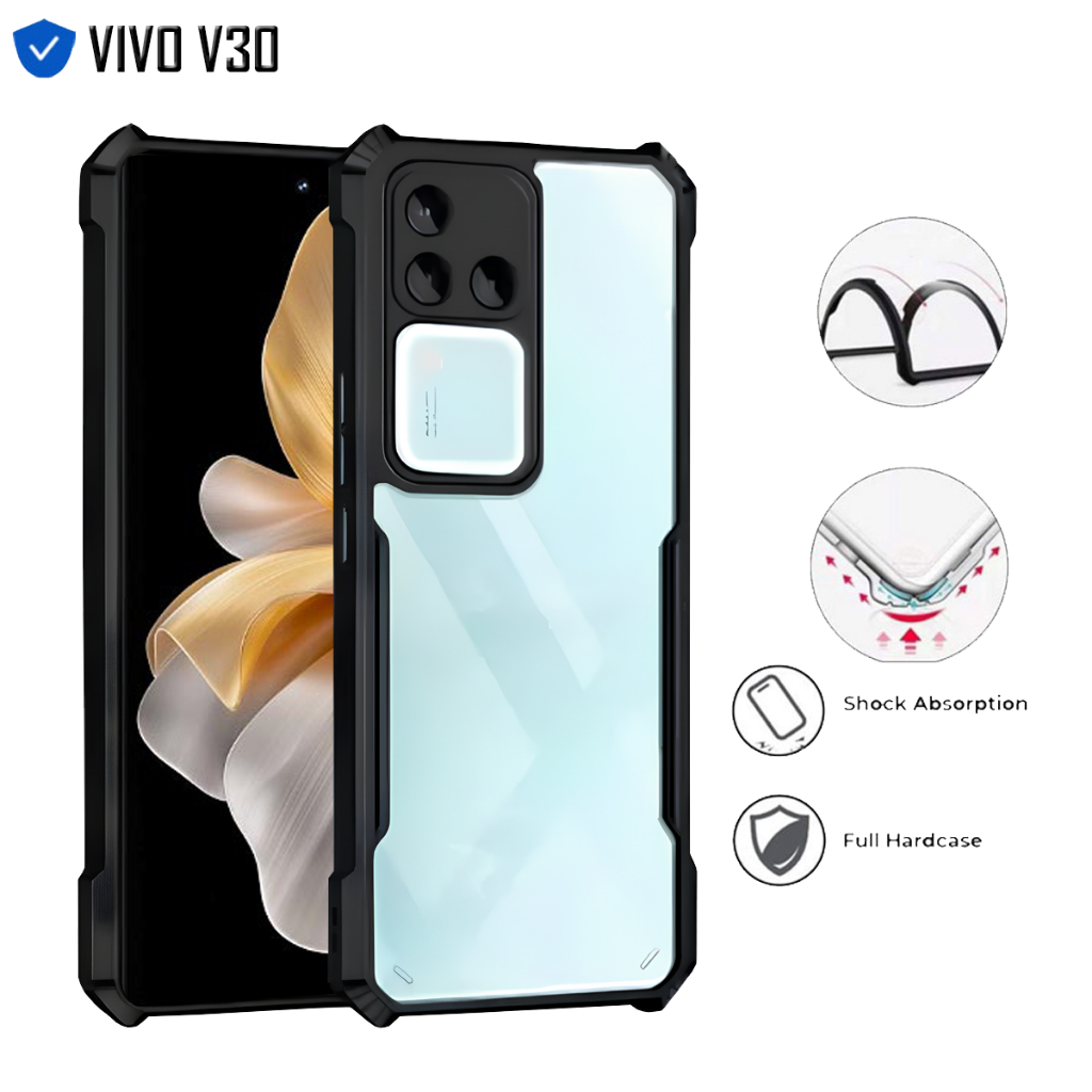 Vivo V30 Hardcase Shield Transparent Protect Camera Case