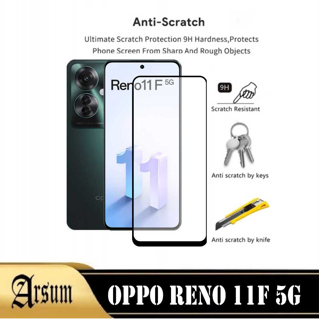Layar กระจกนิรภัยกันรอยหน้าจอสมาร์ทโฟน สําหรับ OPPO RENO 11F 5G